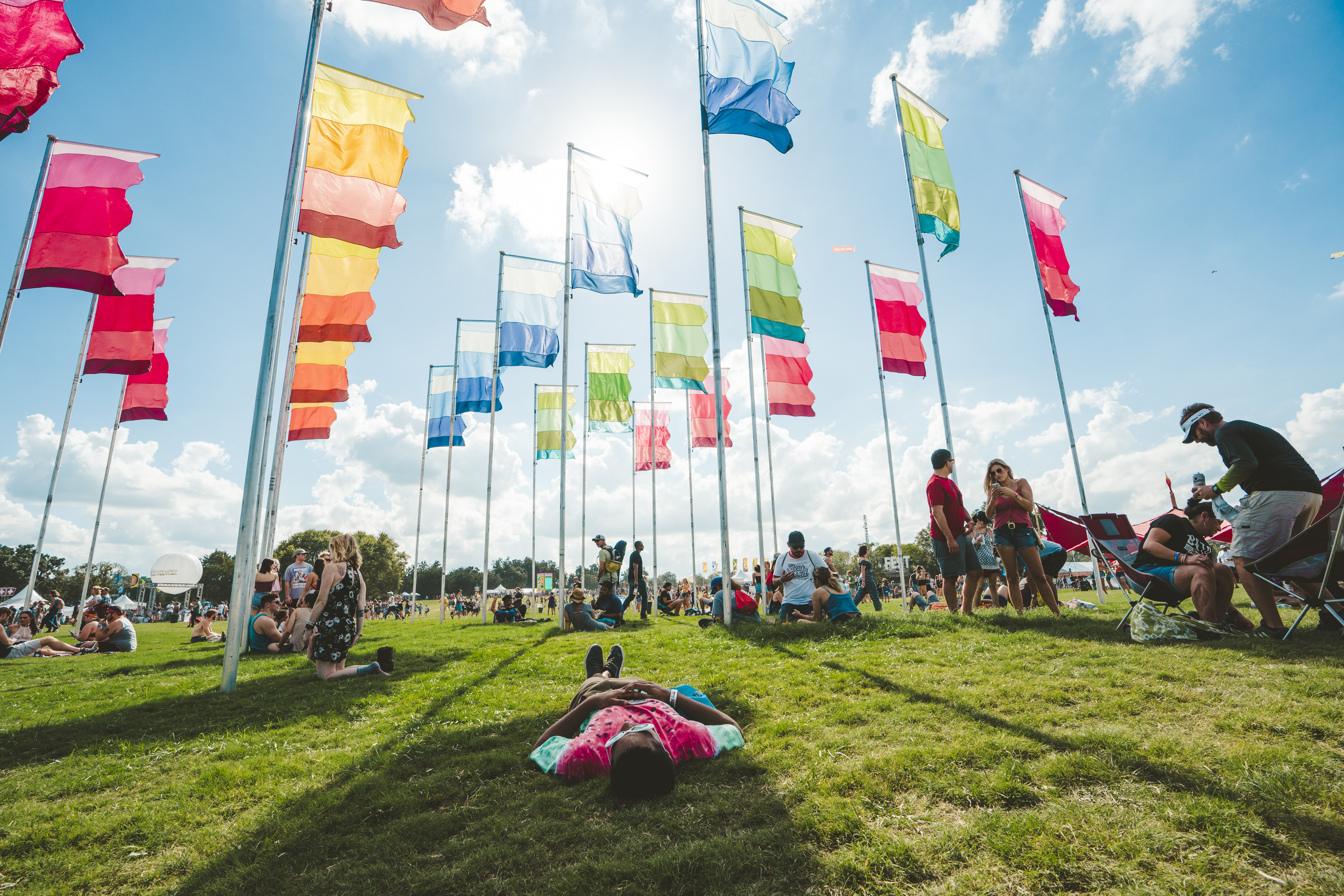 Crowd at ACL Festival at Zilker Park in Austin, Texas