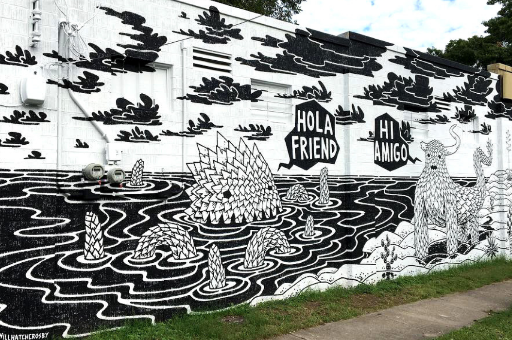 Hola Friend Austin's Best Murals with a Message Heywood Hotel Boutique Hotel Austin