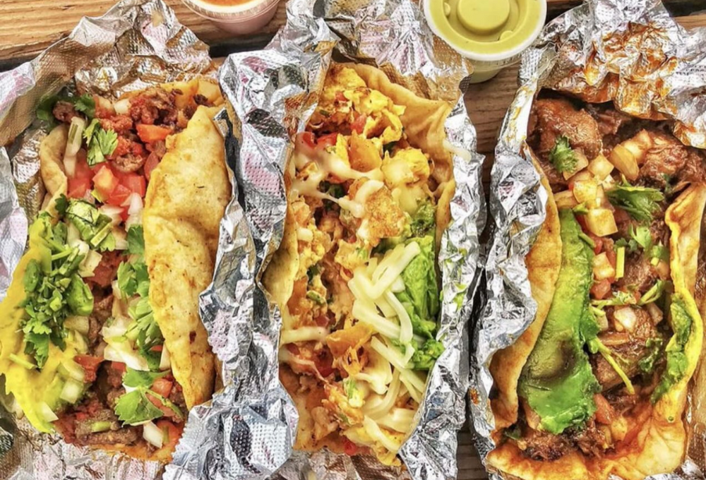 Tacos from Granny's Tacos, a breakfast spot in East Austin