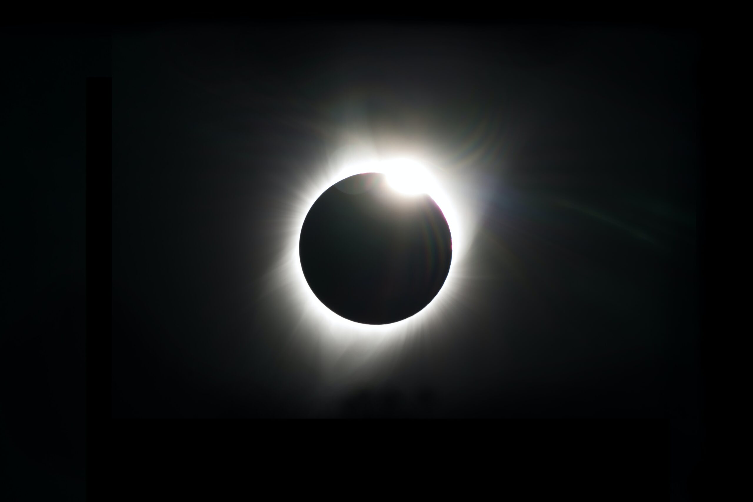 A total solar eclipse in Austin, Texas, on April 8, 2024.