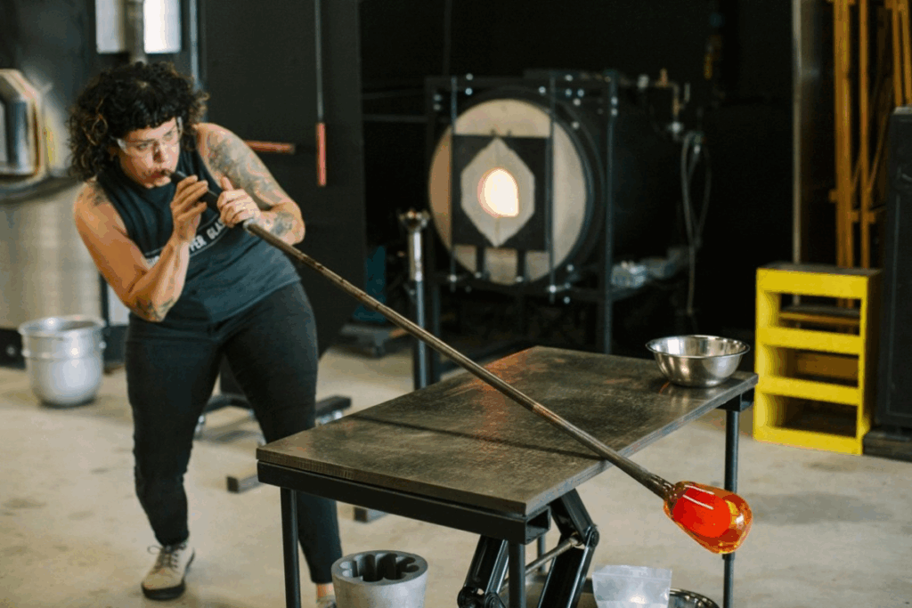 Ghost Pepper Glass glass blowing studio in Austin