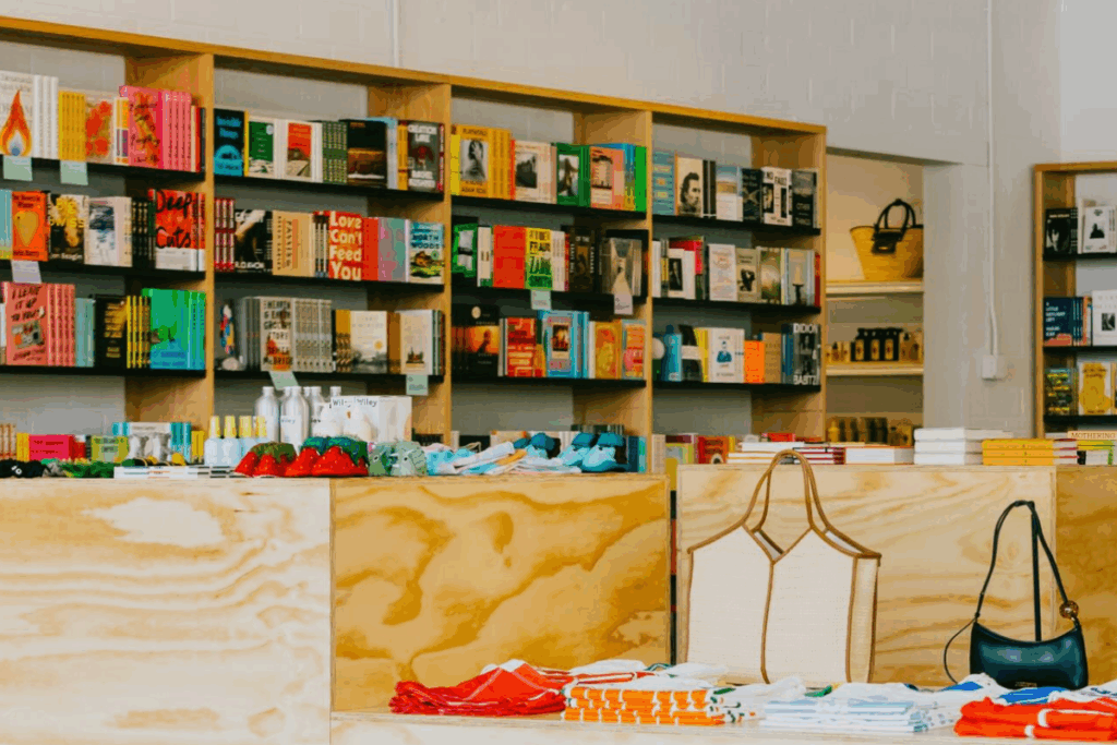 Shopping at Westside Market is a fun indoor activity for a rainy day in Austin.