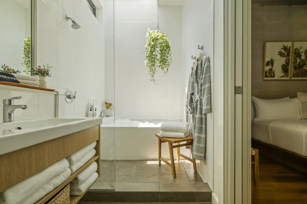 Heywood Hotel in Austin offers luxury rooms with soaking tubs.