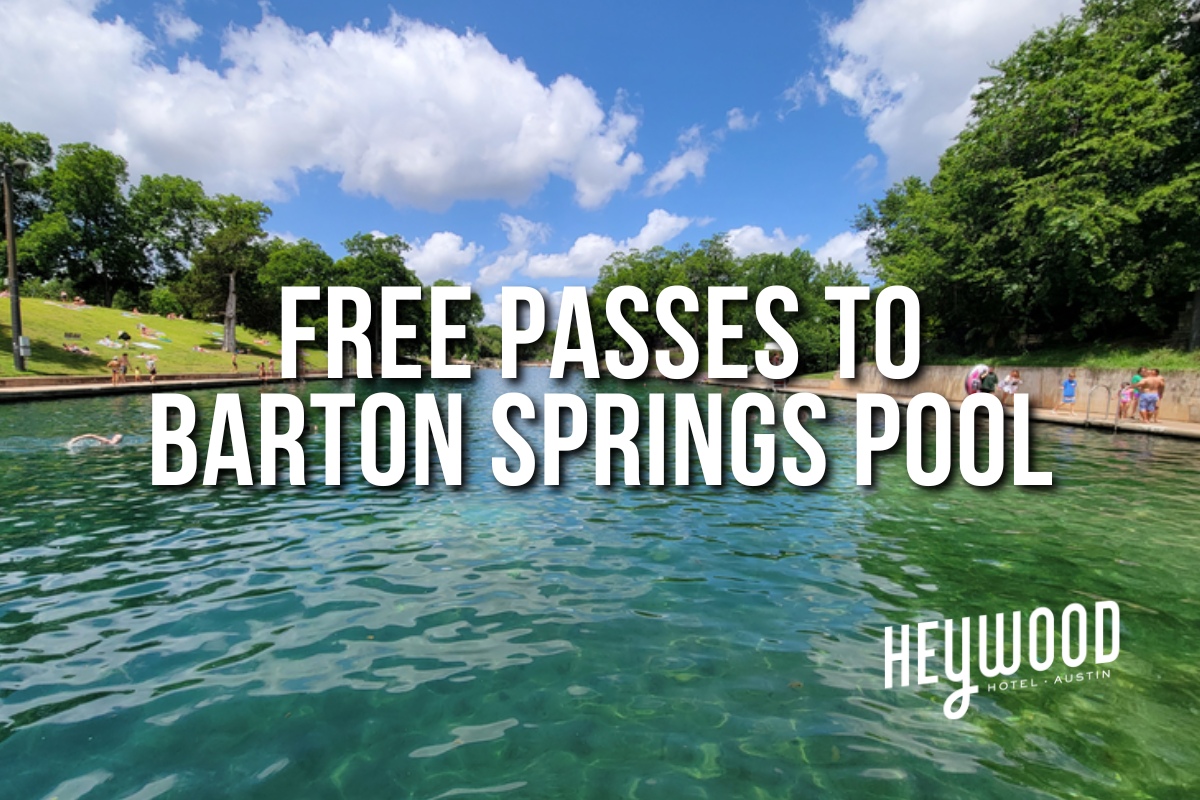 The Heywood Hotel offers free passes to Barton Springs Pool during it's summer promotion -- good only June through September see story for details